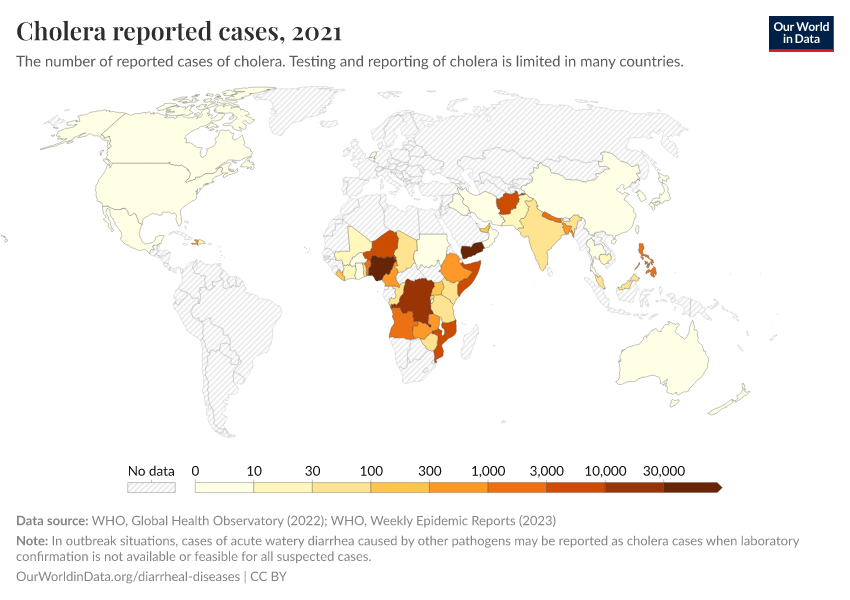 Cholera reported cases